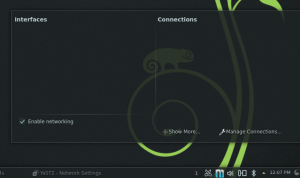 openSUSE network widget
