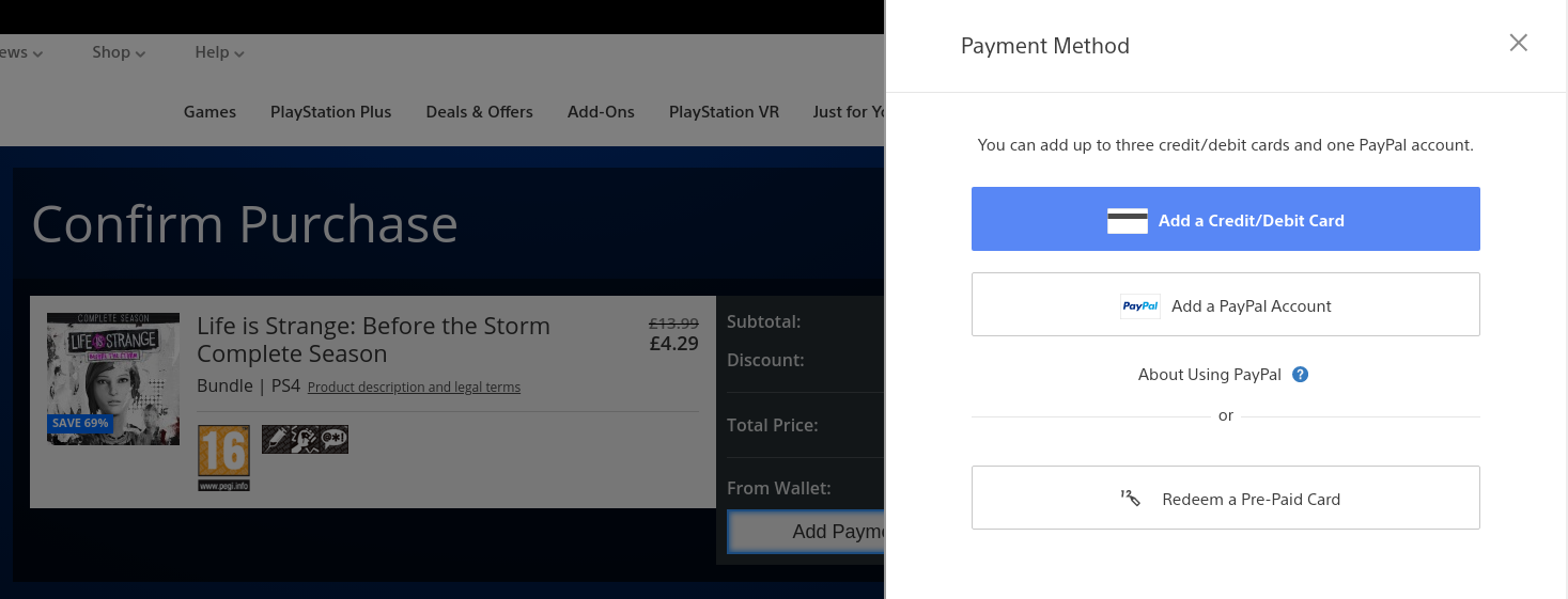 paypal playstation store